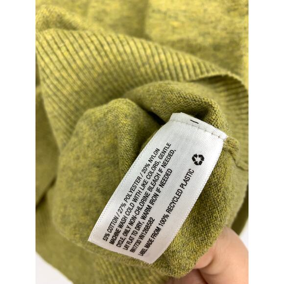A New Day Sweater Womens Size Medium Heathered Green Crew Neck Long Sleeve - Picture 4 of 5